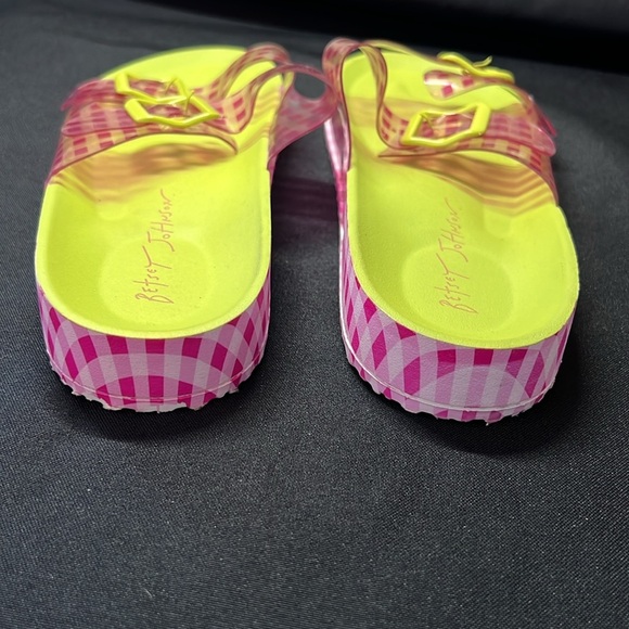 Betsy Johnson checkers sandals size 8 EUC - Picture 6 of 8